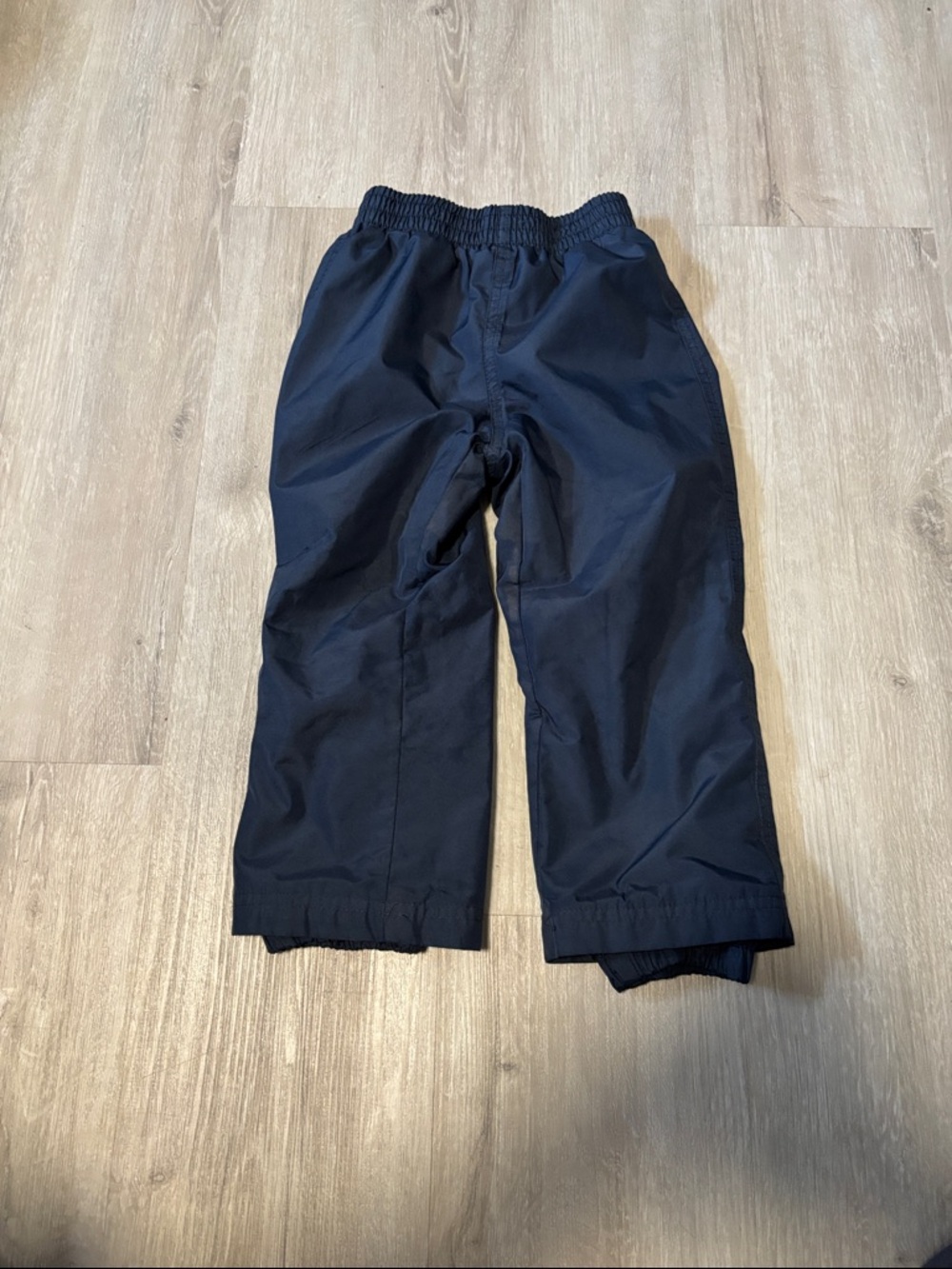 Kids Navy Blue Elastic Waist Snow Pants